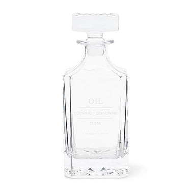 Riviera Maison Oil Bottle Transparent, Vinegar Bottle, Model Liquor Bottle, Storage Bottle with Lid, High-Quality - Amailloux Oil Bottle 730 ml - Glass - (ØxH) 9x22.5 on Sale